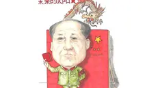 Mao Tse Tung nella rappresentazione di Luca Ghidinelli - © www.giornaledibrescia.it