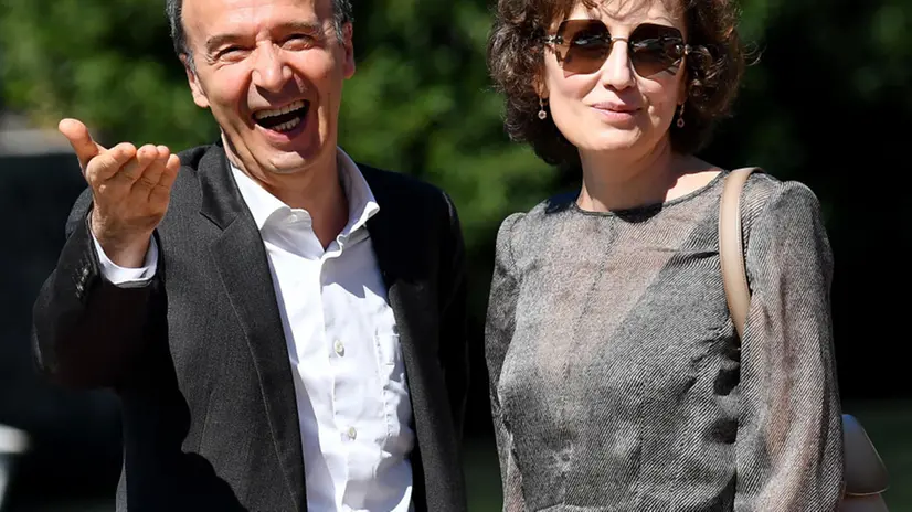 Roberto Benigni e Nicoletta Braschi a Venezia per la Mostra del cinema - Foto © www.giornaledibrescia.it