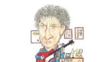 Bob Dylan visto dal vignettista bresciano Luca Ghidinelli © www.giornaledibrescia.it