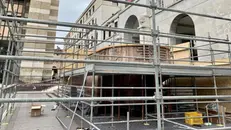 L’Arengario è già stato ingabbiato - © www.giornaledibrescia.it