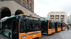Gli autobus a metano di Brescia - Foto © www.giornaledibrescia.it