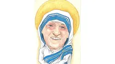 Madre Teresa di Calcutta vista «In punta di matita» da Luca Ghidinelli © www.giornaledibrescia.it