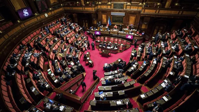 L'aula del Senato durante la discussione generale del ddl Zan © www.giornaledibrescia.it