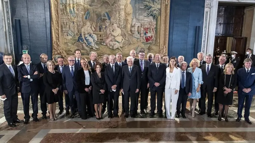 Tutti gli insigniti del titolo di Cavaliere del lavoro - Foto Presidenza della Repubblica © www.giornaledibrescia.it