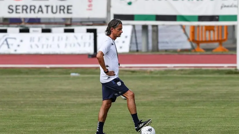 Pippo Inzaghi, allenatore del Brescia, può puntare su una rosa ampia - Foto New Reporter © www.giornaledibrescia.it