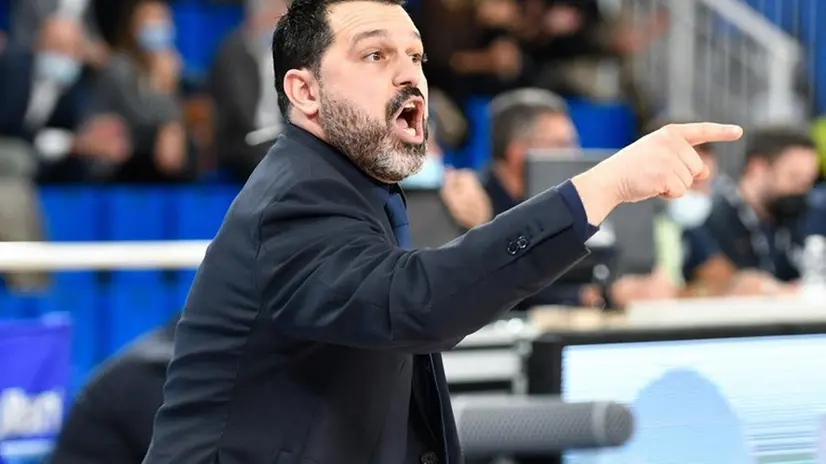 Alessandro Magro, coach della Germani - Foto New Reporter Checchi © www.giornaledibrescia.it