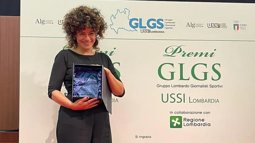 Erica Bariselli del Giornale di Brescia premiata a Milano