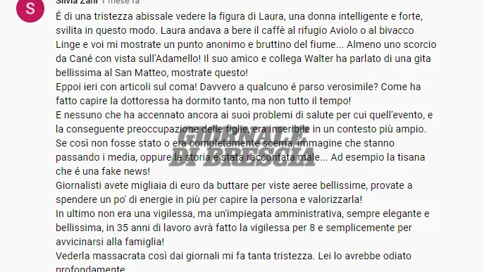 YouTube: il commento di Silvia Zani del 25 agosto 2021 - © www.giornaledibrescia.it