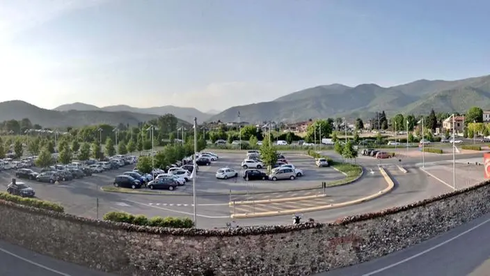 Il parcheggio scambiatore del Prealpino oggi - Foto © www.giornaledibrescia.it