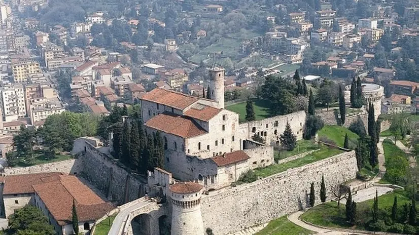 Una veduta dall'alto del Castello di Brescia - Foto © www.giornaledibrescia.it
