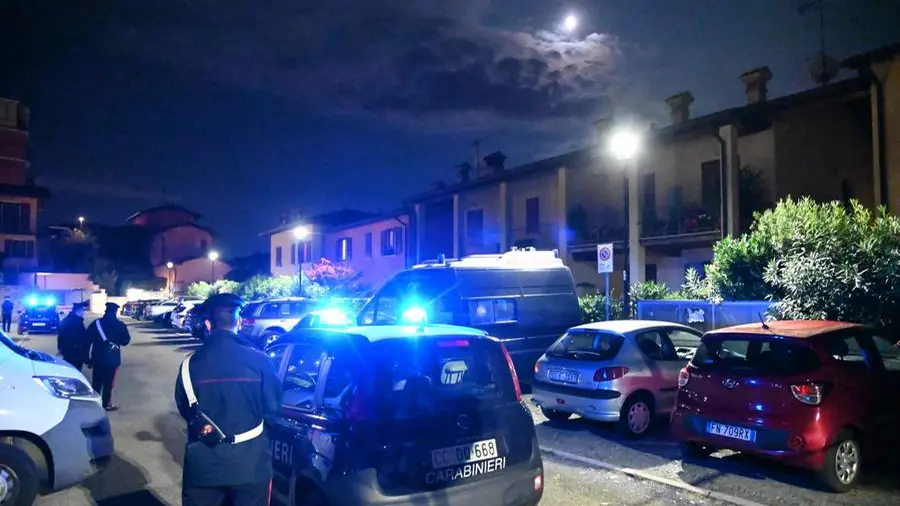 I carabinieri sul luogo della tragedia di San Felice - Foto Gabriele Strada /Neg © www.giornaledibrescia.it