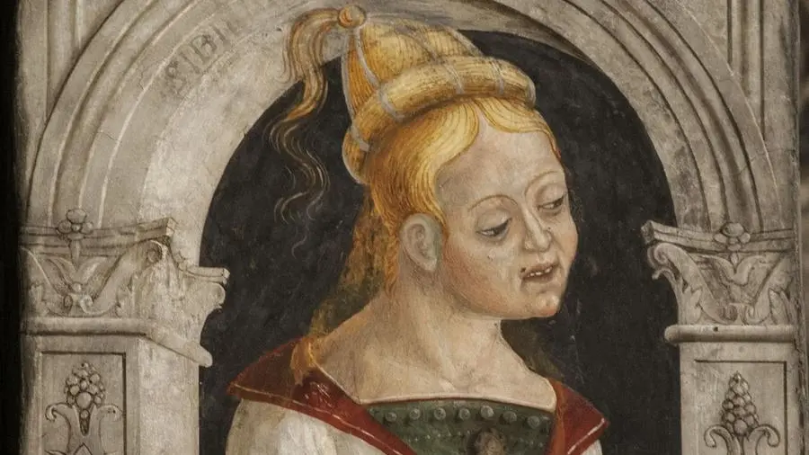 Sibilla in Santa Maria Annunciata (particolare) a Bienno