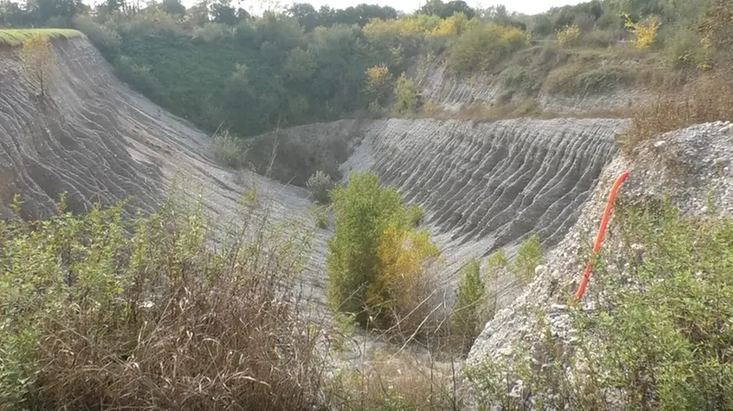 La cava Ocra di Calcinato che conterrà i rifiuti dei cantieri della Tav - Foto © www.giornaledibrescia.it