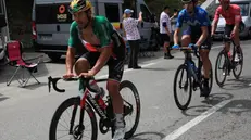Sonny Colbrelli durante la 18esima tappa al Tour de France - Foto Epa © www.giornaledibrescia.it