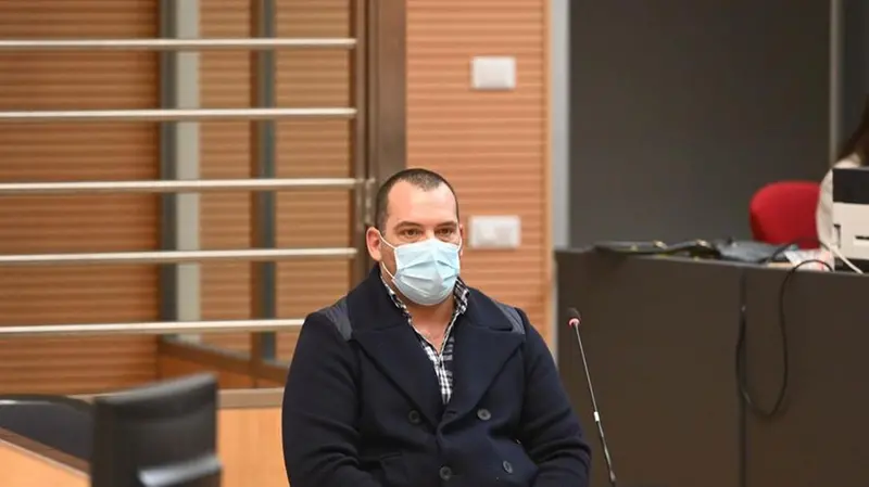 Oscar Maggi in aula al processo Bozzoli - Foto Gabriele Strada /Neg © www.giornaledibrescia.it