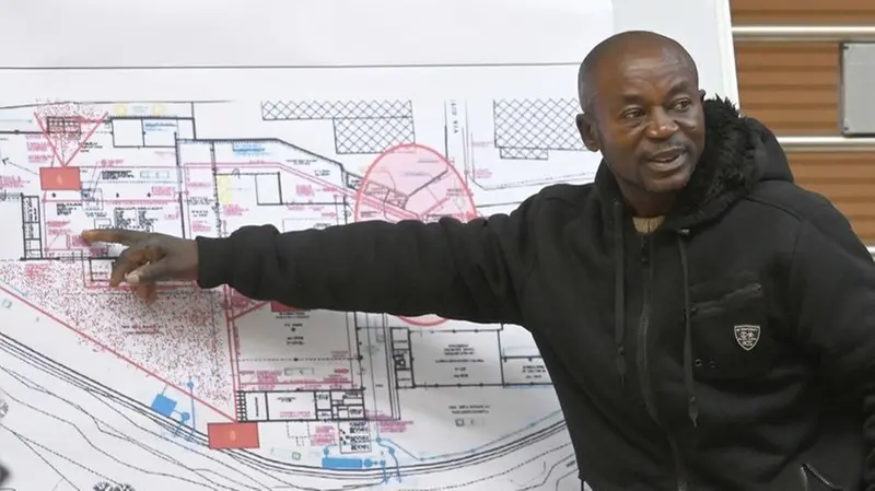 Akwasi Aboagye, detto Abu, in aula al processo Bozzoli - Foto Gabriele Strada /Neg © www.giornaledibrescia.it