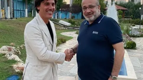 Montella con il presidente dell'Adana Demispor / Foto Facebook Adana Demispor