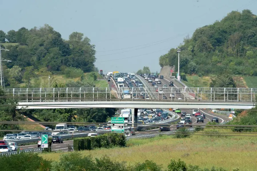 Traffico intenso sulla A4