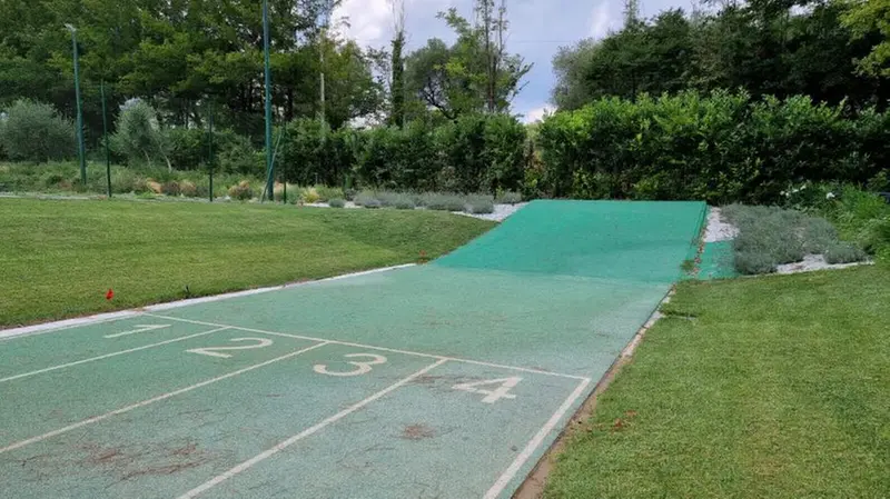 La pista privata degli allenamenti di Jacobs