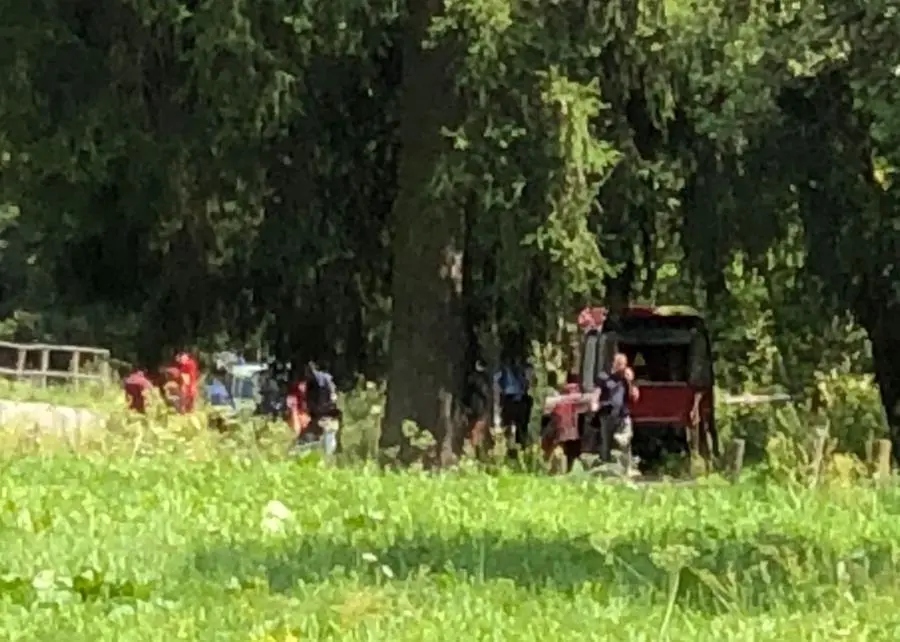 Il luogo in cui è stato trovato il cadavere a Temù
