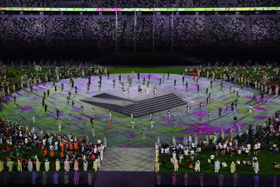 Le foto dello Stadio Olimpico a Tokyo per la cerimonia di chiusura dei Giochi 2020