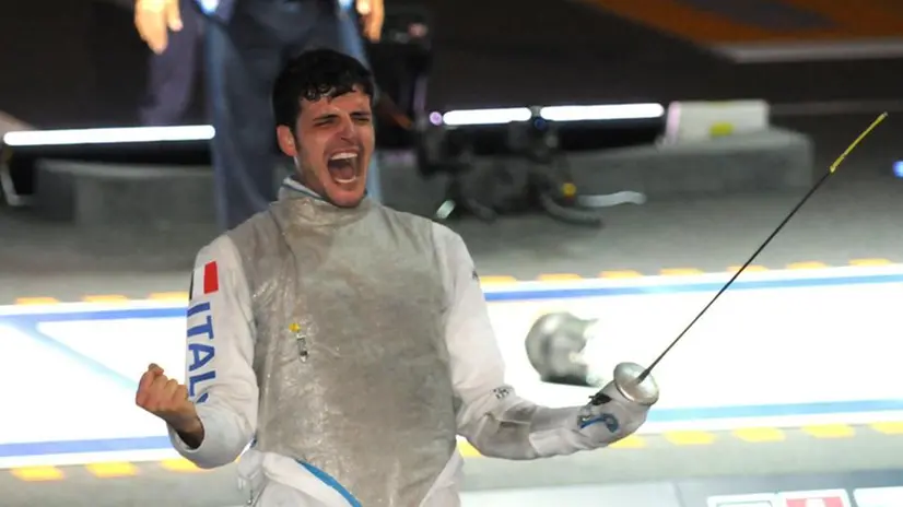 Andrea Cassarà dopo la vittoria ai Giochi Olimpici di Londra nel 2012