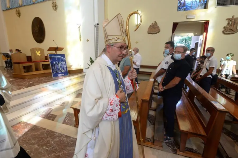 La Messa celebrata dal vescovo a Cogozzo