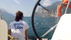 La Goletta dei Laghi in azione sul lago di Garda