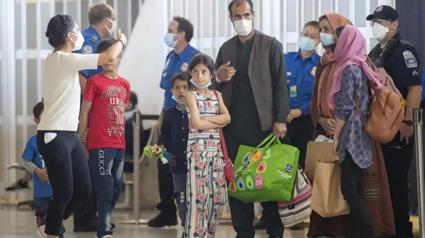 Famiglie evacuate da Kabul