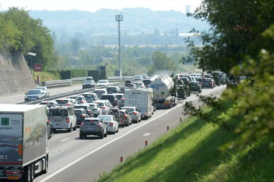 Traffico intenso sulla A4