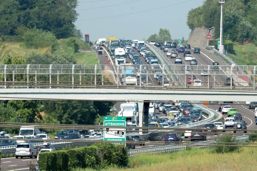 Traffico intenso sulla A4