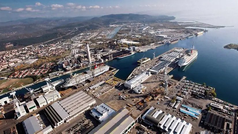 I cantieri navali di Fincantieri a Monfalcone - Foto tratta dal sito www.fincantieri.com