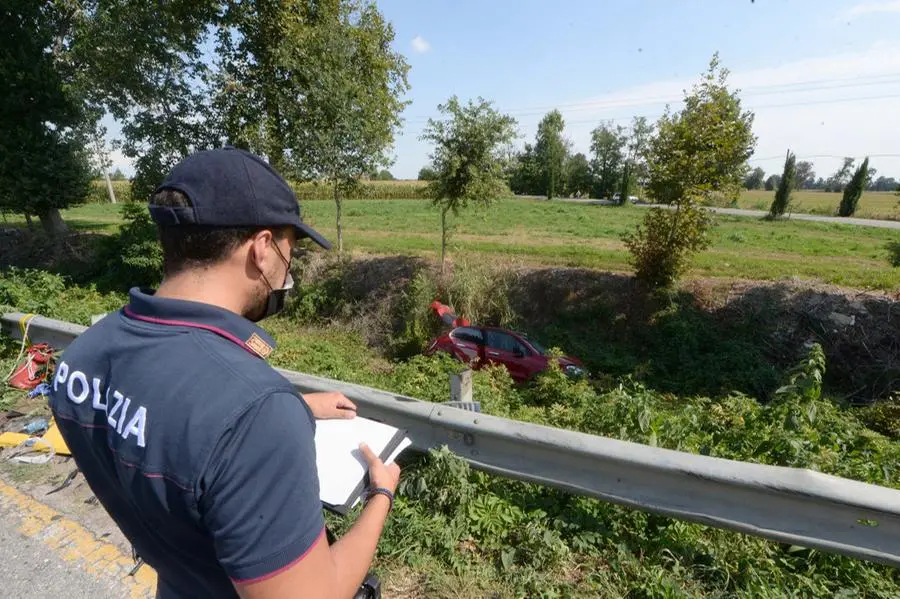 I mezzi incidentati nello schianto a Lograto