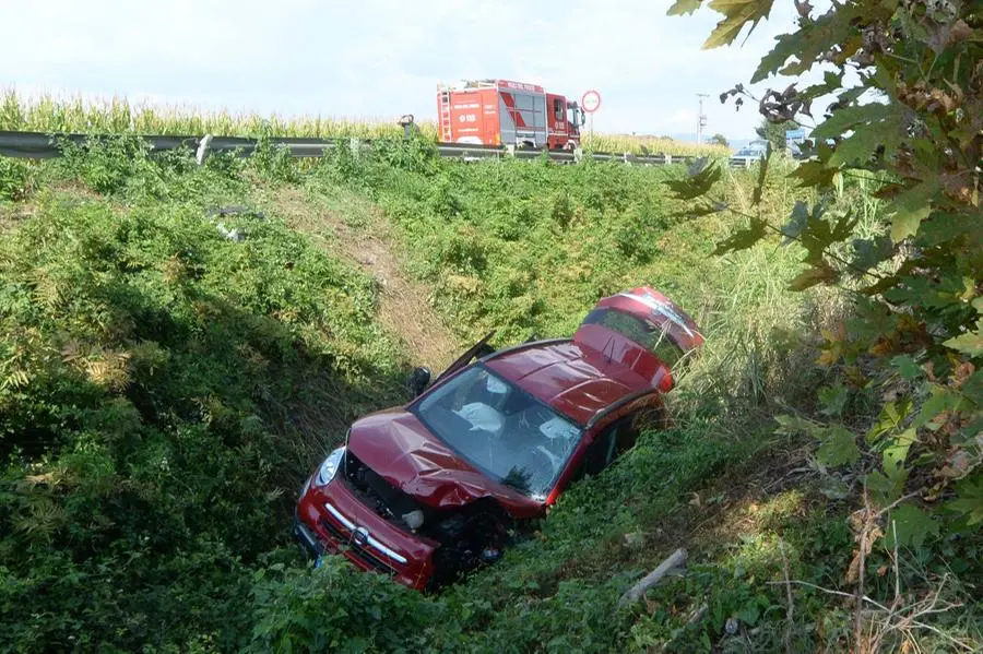I mezzi incidentati nello schianto a Lograto