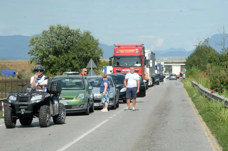 I mezzi incidentati nello schianto a Lograto