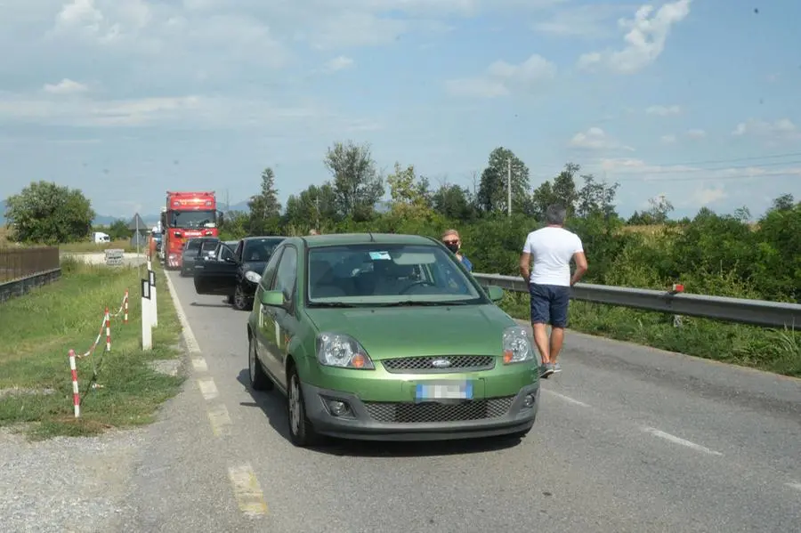I mezzi incidentati nello schianto a Lograto