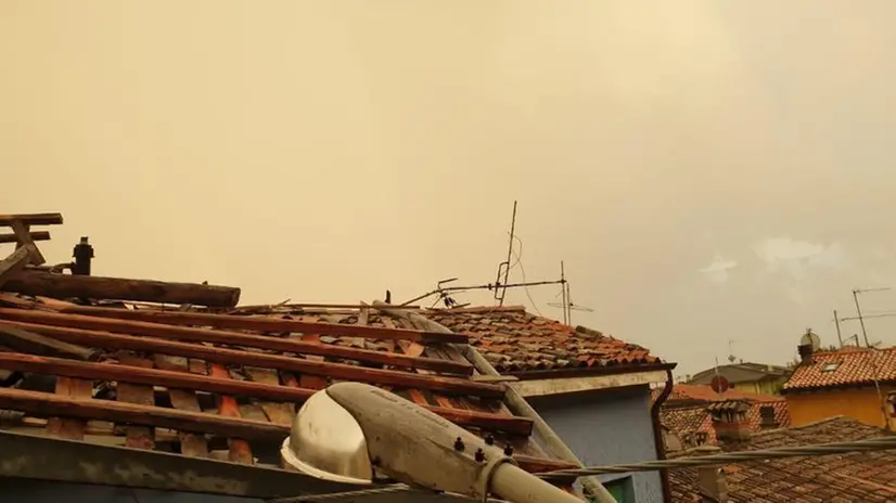 Maltempo, case scoperchiate a San Gallo