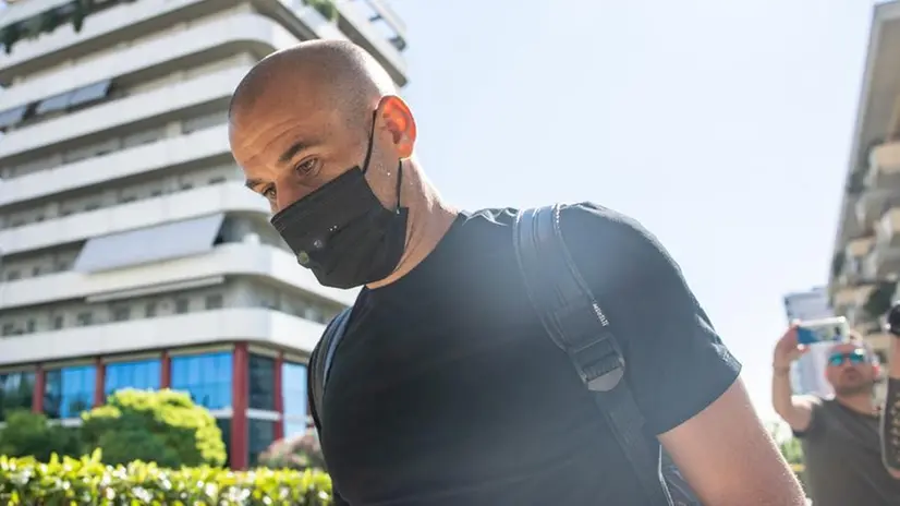 Rodrigo Palacio alla visita medica a Brescia due