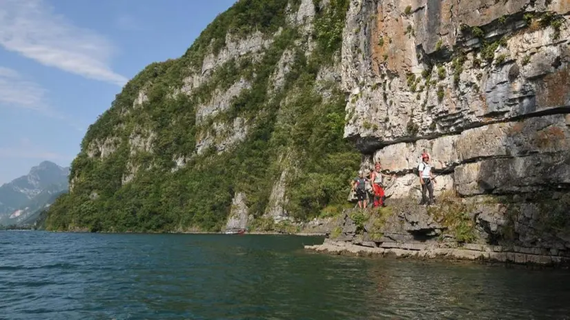 Un tratto della ferrata Sasse - © www.giornaledibrescia.it