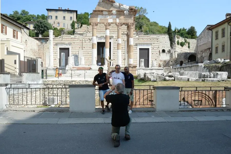 Agosto 2021: sono molti i turisti in centro a Brescia