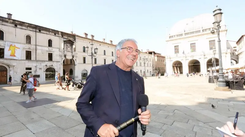 Il giornalista Paolo Notari di «Uno weekend», programma di Rai 1 - Foto Giovanni Benini/Neg © www.giornaledibrescia.it