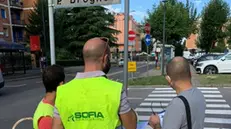 Il cantiere in via Dal Monte