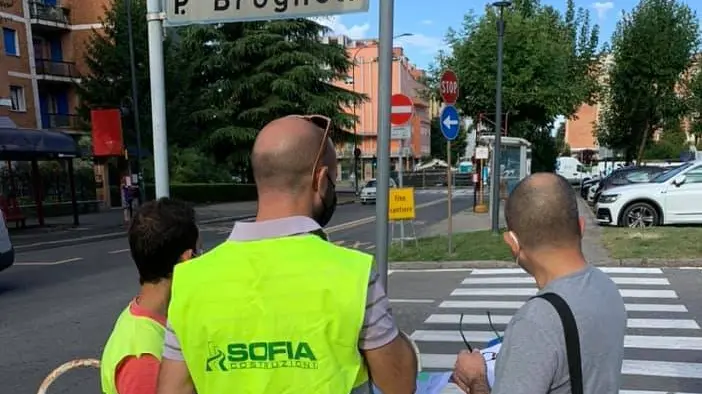 Il cantiere in via Dal Monte