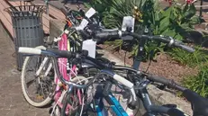 I volantini di scuse lasciati da Legambiente sulle biciclette agli imbarcaderi di Sulzano e Iseo - Foto © www.giornaledibrescia.it