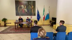 La conferenza stampa del prefetto Visconti e del sindaco di Desenzano Malinverno