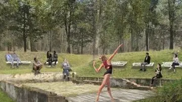 Il teatro sfrutterà le pendenze esistenti - © www.giornaledibrescia.it