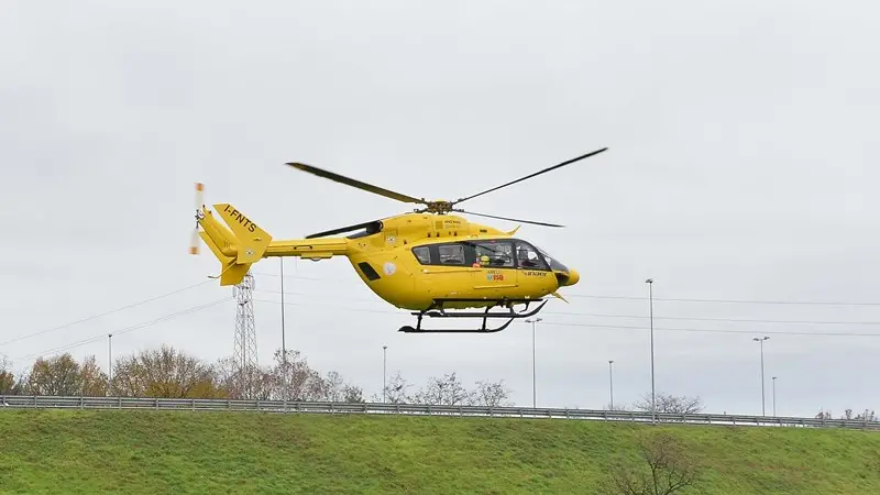 L'uomo è stato trasportato in eliambulanza all'ospedale - Foto di repertorio