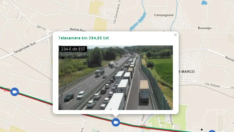 Lunga coda in A4 a causa di un incidente - Foto © www.giornaledibrescia.it