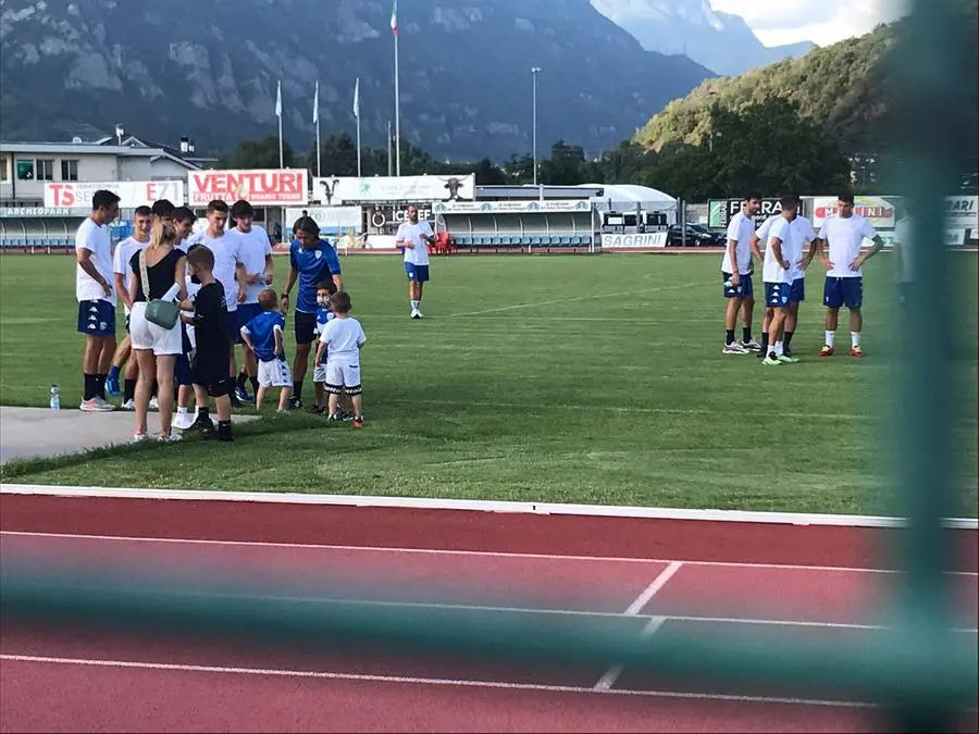 Rondinelle in ritiro a Darfo, allenamento pre amichevole
