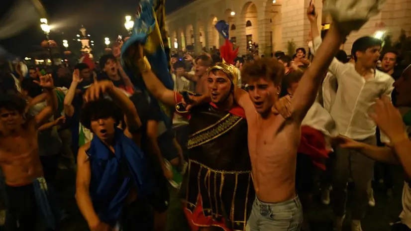 Italia campione d'Europa: la festa a Brescia